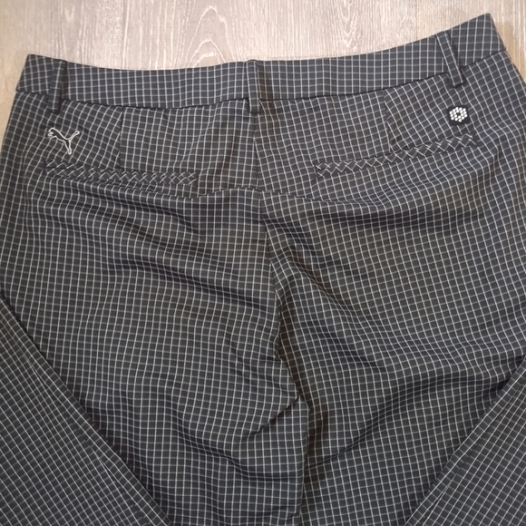 Puma Golf Pants Mens 38X34 Checkered Black and White Athletic Straight Comfort - Picture 4 of 11
